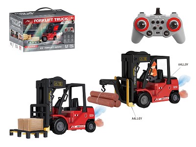 1:24 2.4G Alloy forklift truck with spray #8 light and music