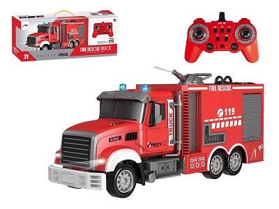 1:12 2.4G Fire rescue truck with water spray and light