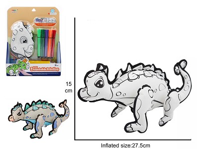 DIY Inflatable colored drawing-Ankylosaurus