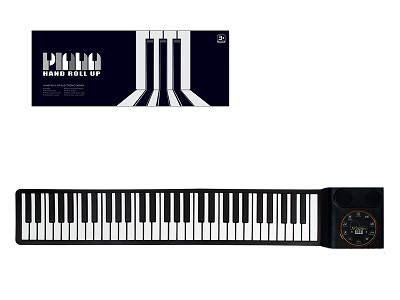 61 Key hand roll up electronic piano